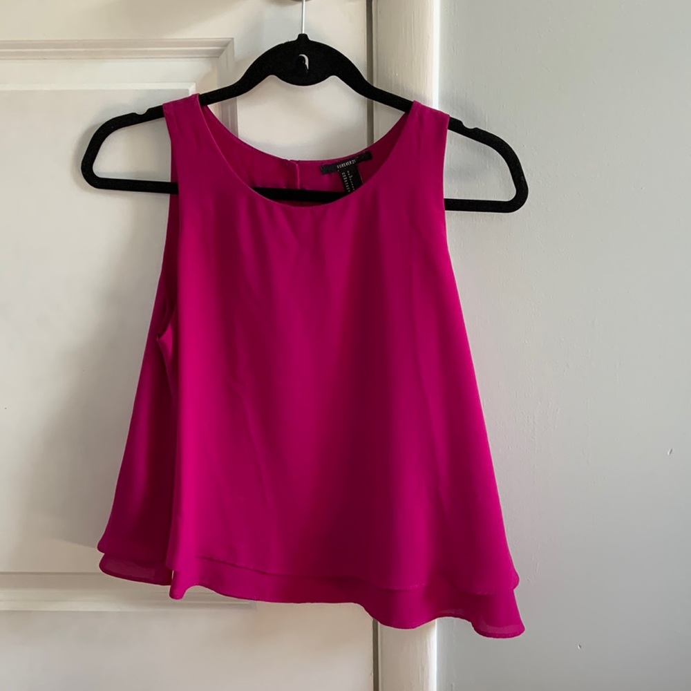 Forever 21 size small fuchsia top